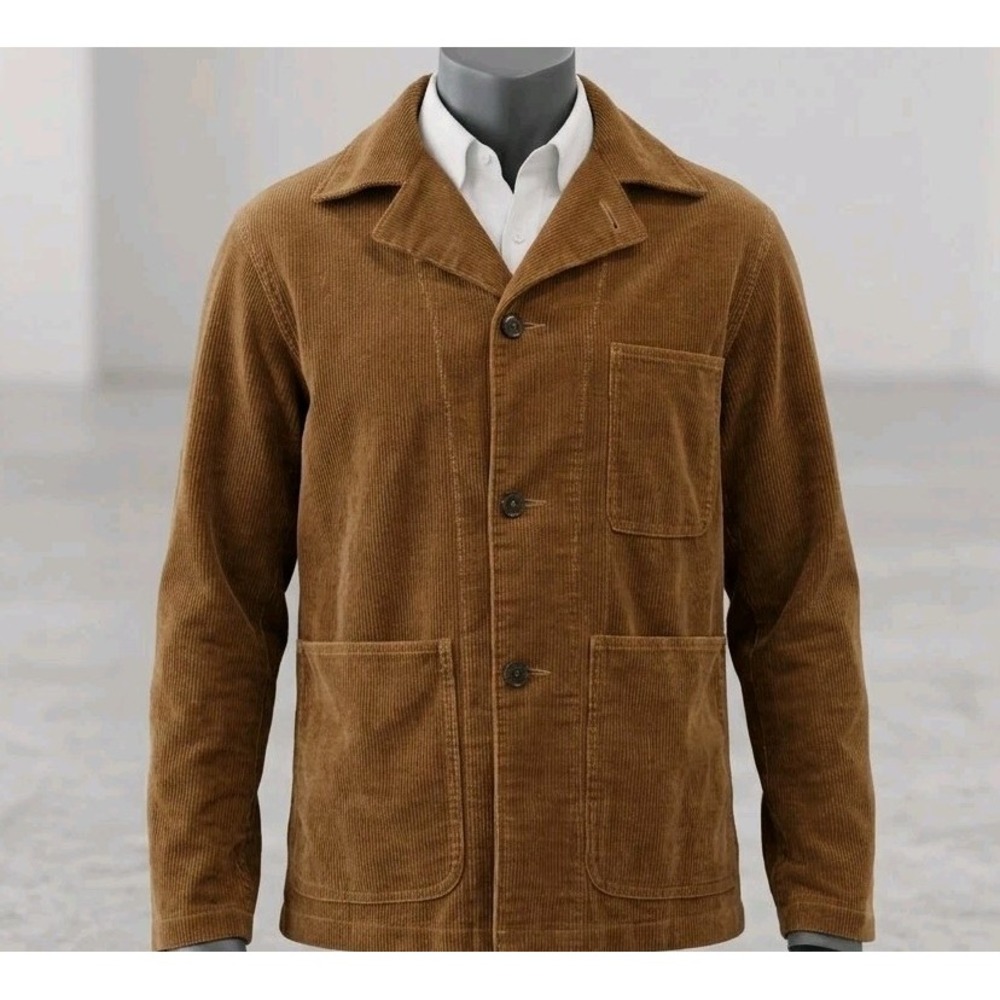 Buck Mason Men's Corduroy Chore Jacket, Size XS Brown Tan 100% Cotton